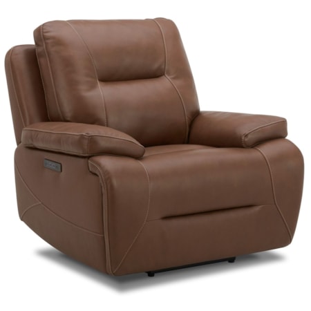 Leather Swivel Glider Power Recliner