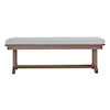 Ashley Furniture Signature Design Emmeline Outdoor Dining Bench with Cushion