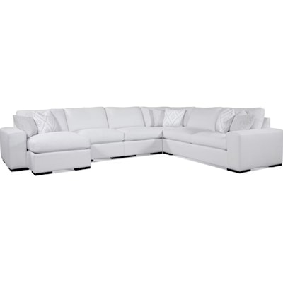 Braxton Culler Memphis Memphis Five Piece Chaise Sectional Sofa