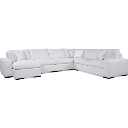 Memphis Five Piece Chaise Sectional Sofa