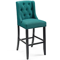 Tufted Button Upholstered Fabric Bar Stool