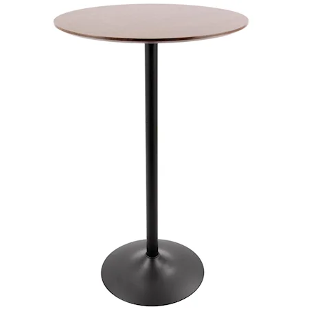 Contemporary Adjustable Round Bar Table