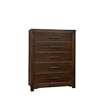 Transitional 5-Drawer Chest of Drawers