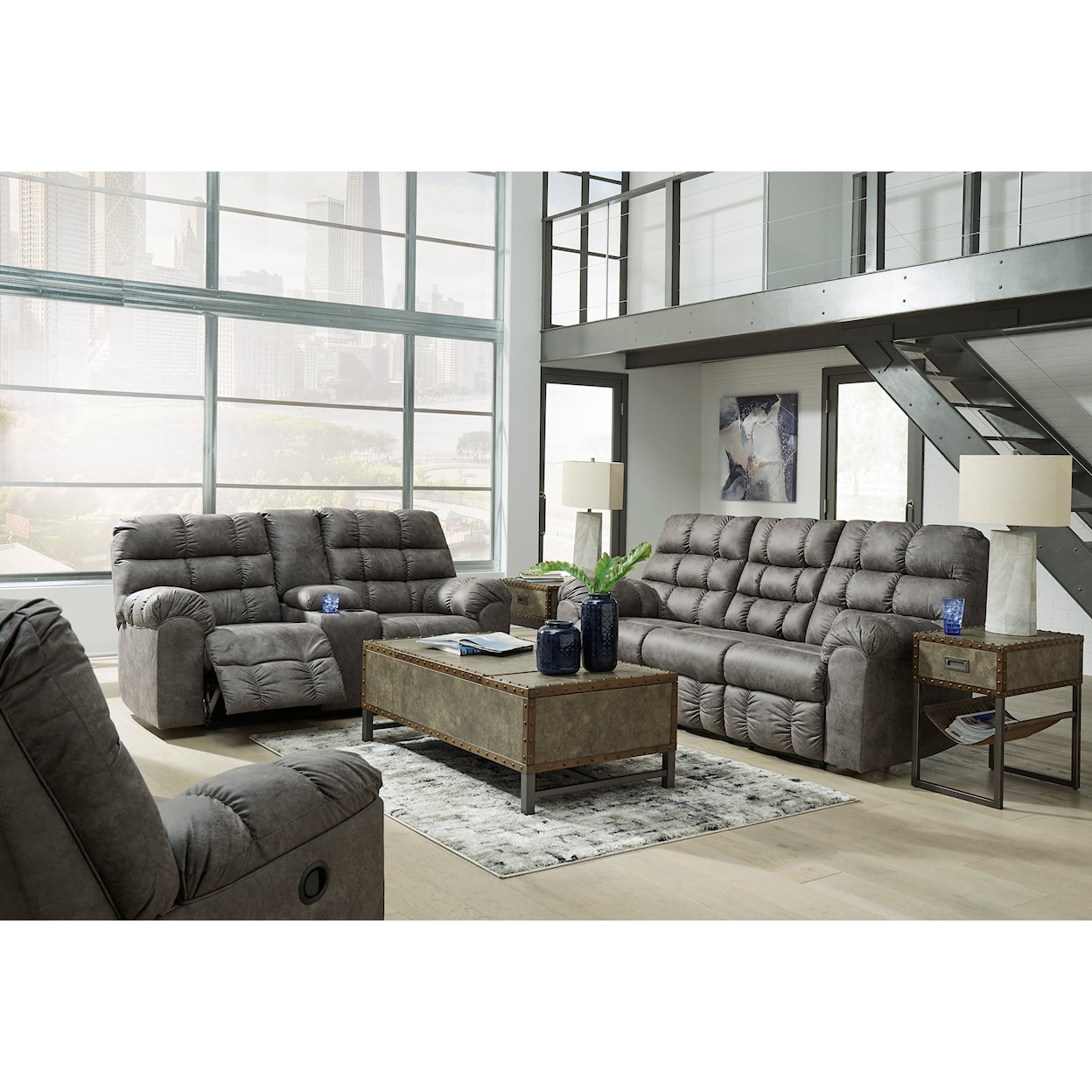 Ashley Signature Design Derwin Swivel Glider Recliner