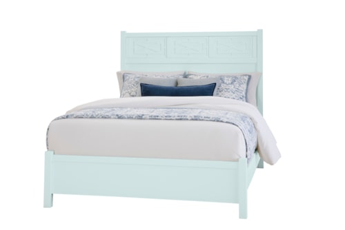 Transitional King Fretwork Bed