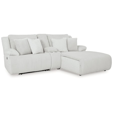 3-Piece Reclining Sectional Sofa With Chaise