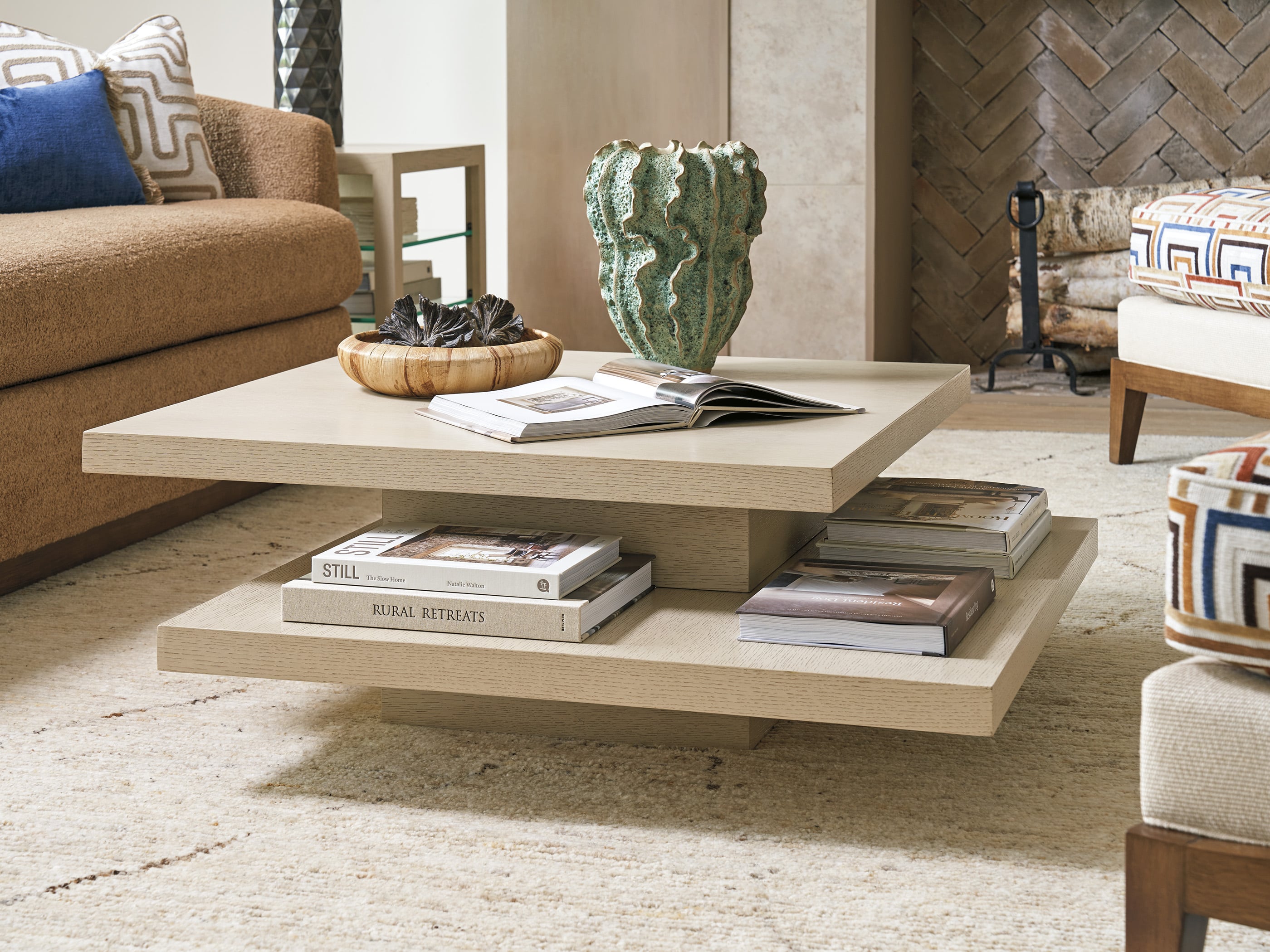 Tommy Bahama Home Sunset Key Prescott Tiered Cocktail Table