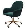 Accentrics Home Home Office Emerald Channeled Back Office Chair