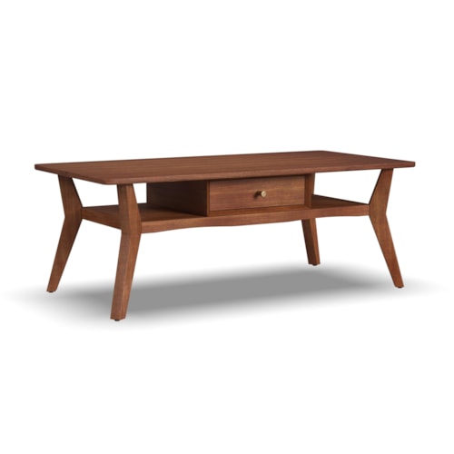 Mid-Century Modern Coffee Table with Drawer