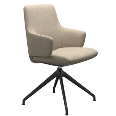 Arm Chair with Low Back and D350 Base