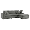 Modway Commix Outdoor 4-Piece Sectional Sofa