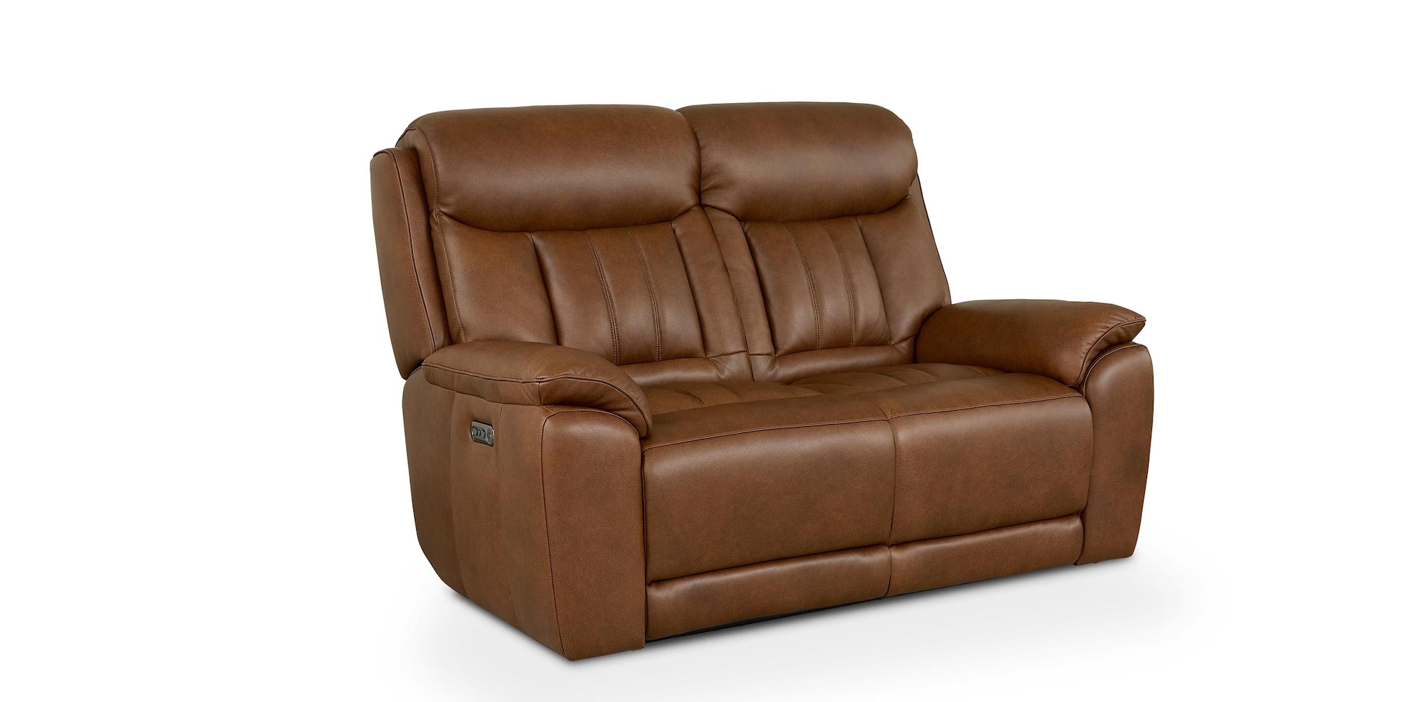 Benson Leather Power Reclining Loveseat