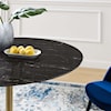 Modway Lippa 47" Marble Dining Table