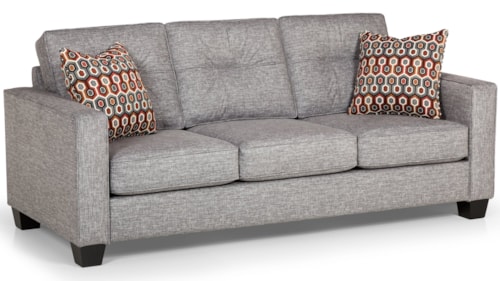 Transitional Sofa with Accent Pillows