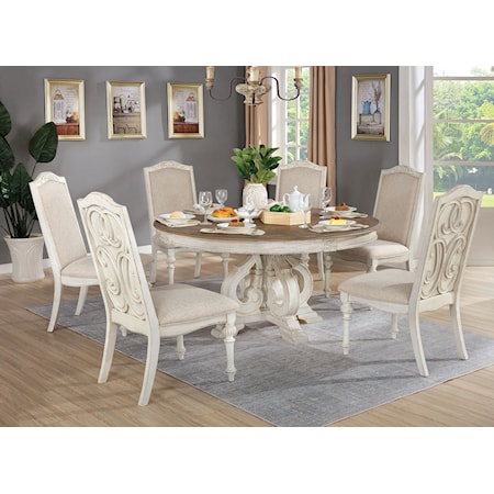 7-Piece Round Dining Set