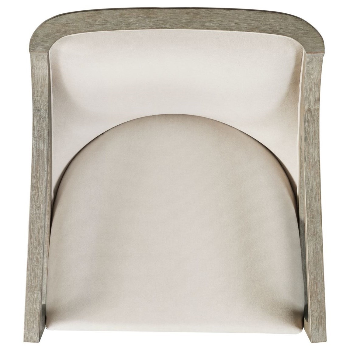 Elements International Hopkins- Accent Chair with White Wash Frame