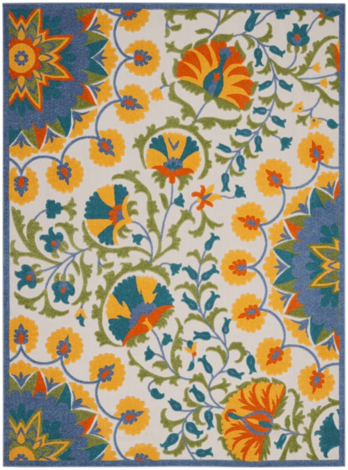 9'6" x 13' Multicolor Rectangle Rug