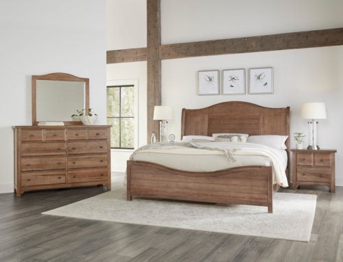 Farmhouse 4-Piece Queen Sleigh Bedroom Set
