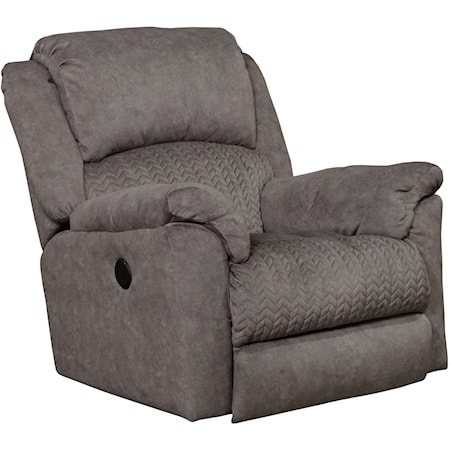 Casual Power Rocker Recliner with USB Port