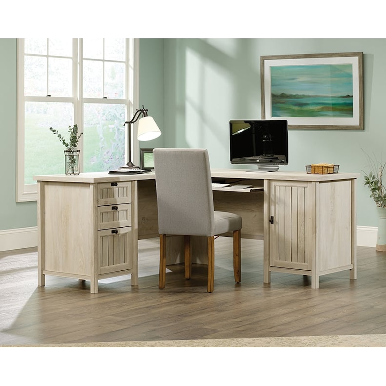 Sauder Costa L-Shaped Desk