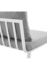 Modway Riverside Riverside Coastal 2 Piece Outdoor Patio Aluminum Sectional Sofa Set - Gray/Charcoal