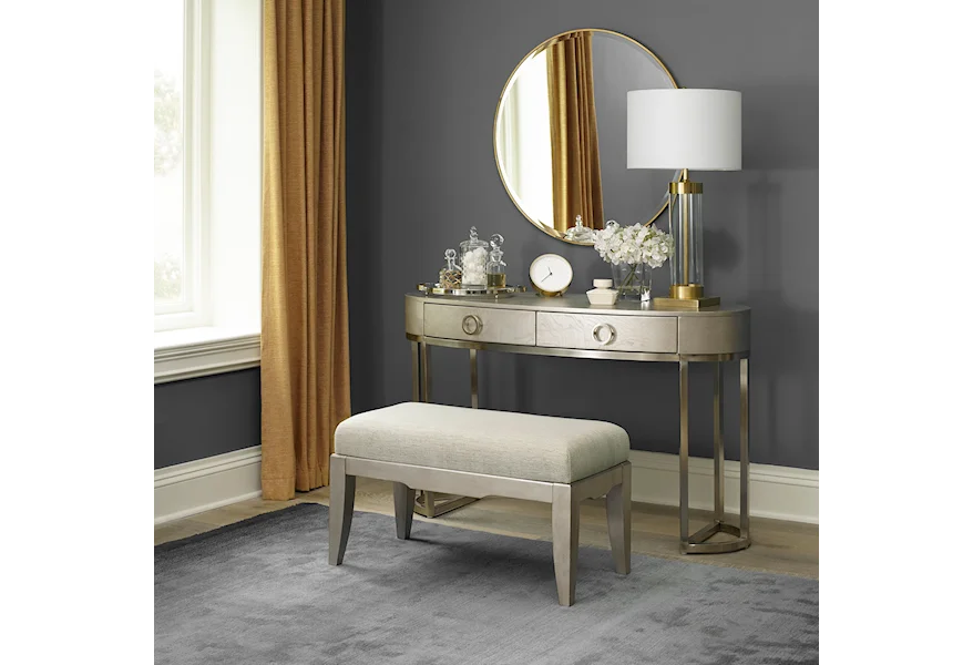 Montage Vanity Desk and Bench Set by Liberty Furniture at SuperStore
