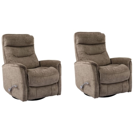 Manual Swivel Glider Recliner (Set of 2)