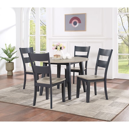 5-Piece Drop Leaf Dining Set