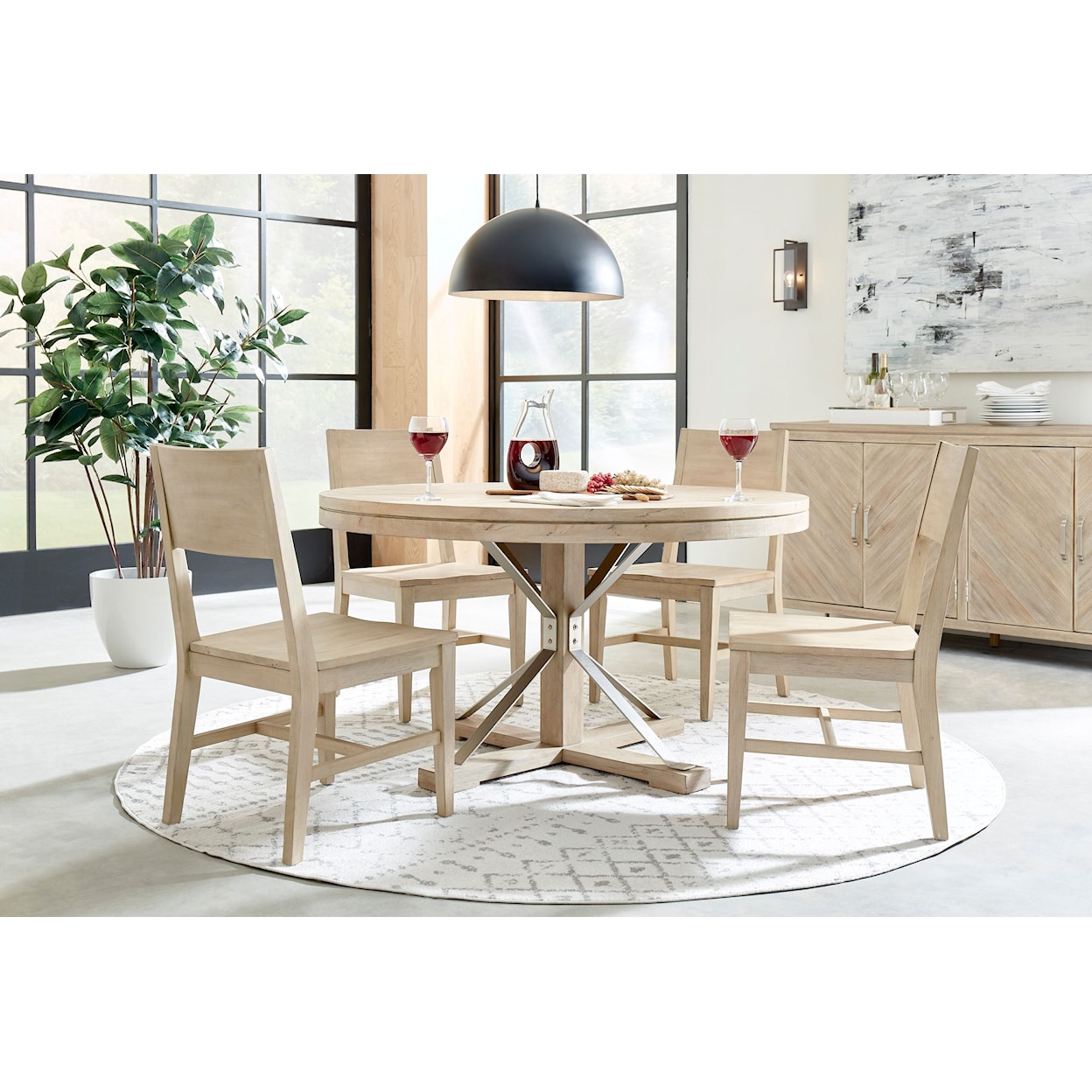 Aspenhome Maddox Single Pedestal Table