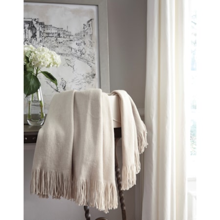 Haiden - Ivory/Taupe Throw