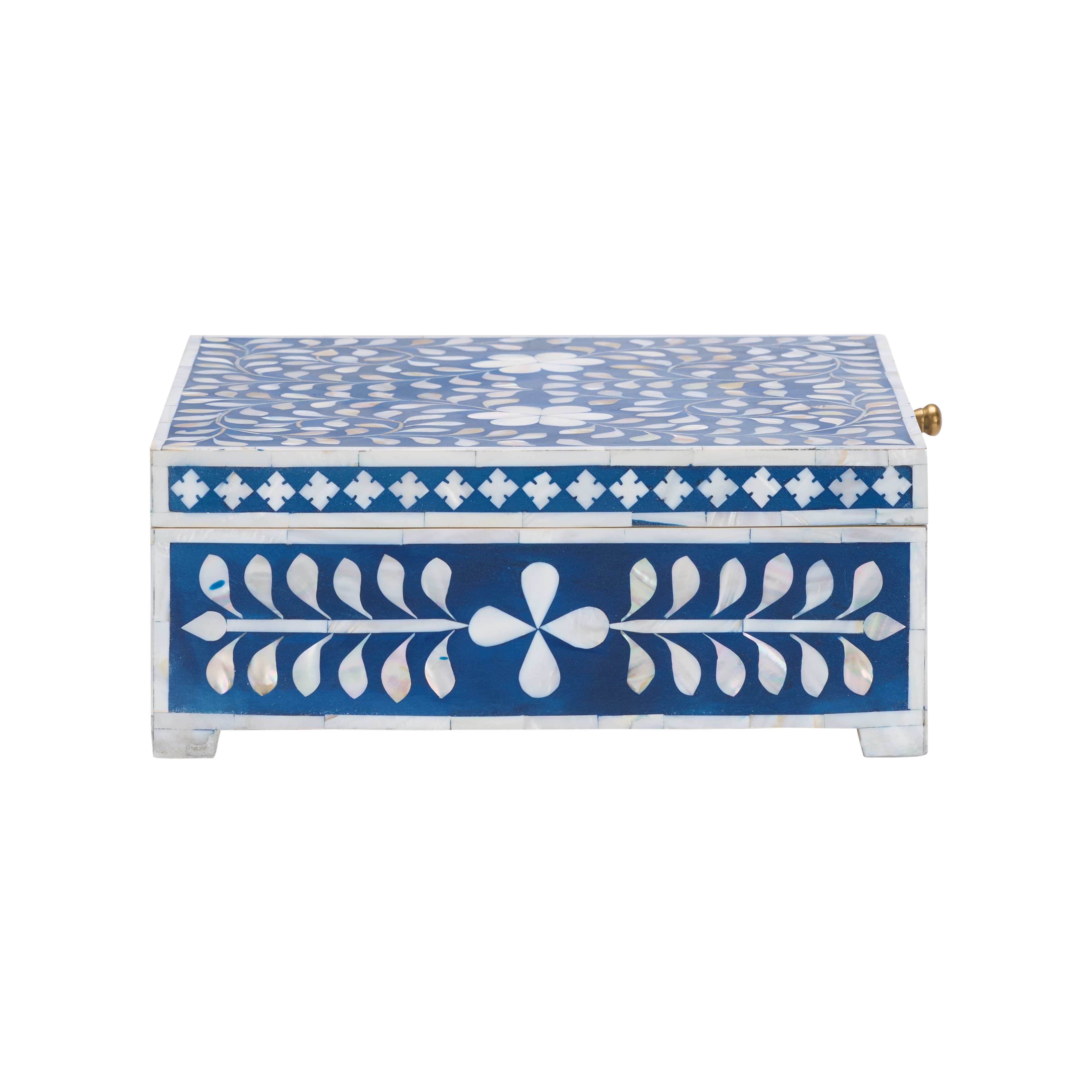 Chelsea House Chelsea House Misc Bone Inlay Box-Blue