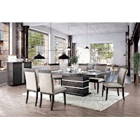 Contemporary Dining Table with Leaf