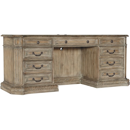 9-Drawer Computer Credenza