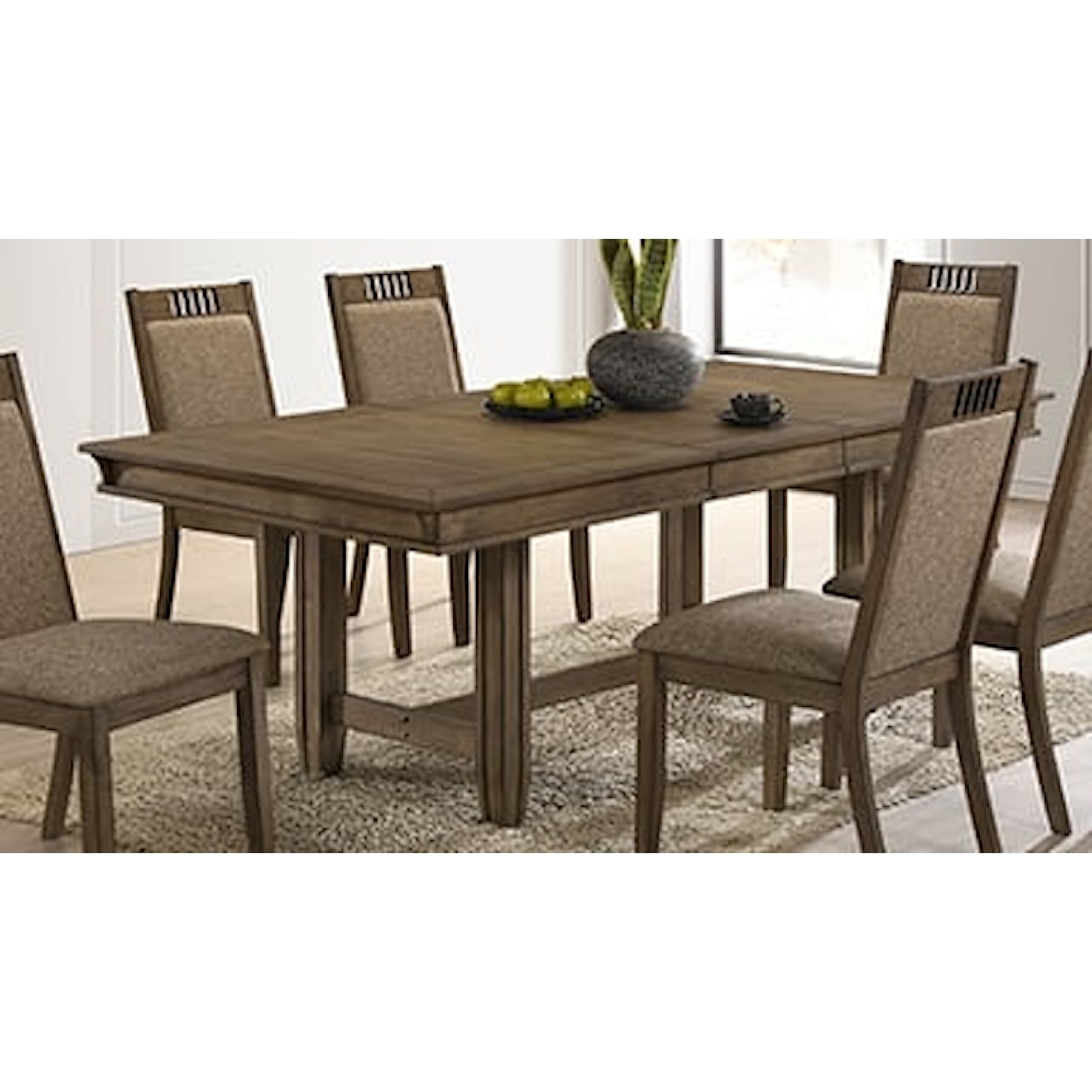 New Classic Furniture Portofino Dining Table with Leaf