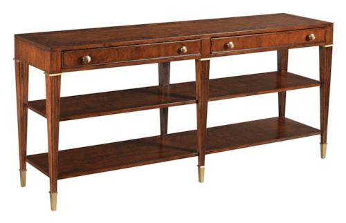 Traditional 2-Drawer Console Table