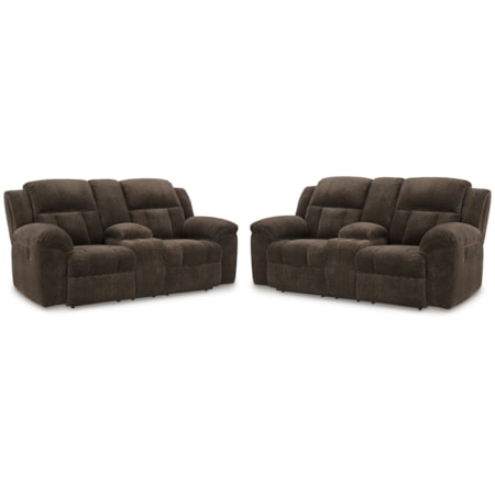Set Of 2 Reclining Loveseats
