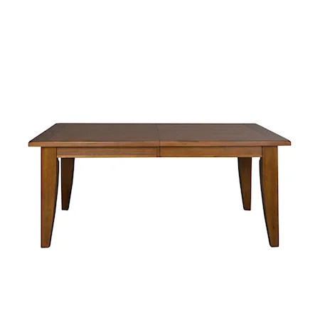 Casual Rectangular Dining Table with 2 Table Leaves