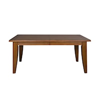 Casual Rectangular Dining Table with 2 Table Leaves