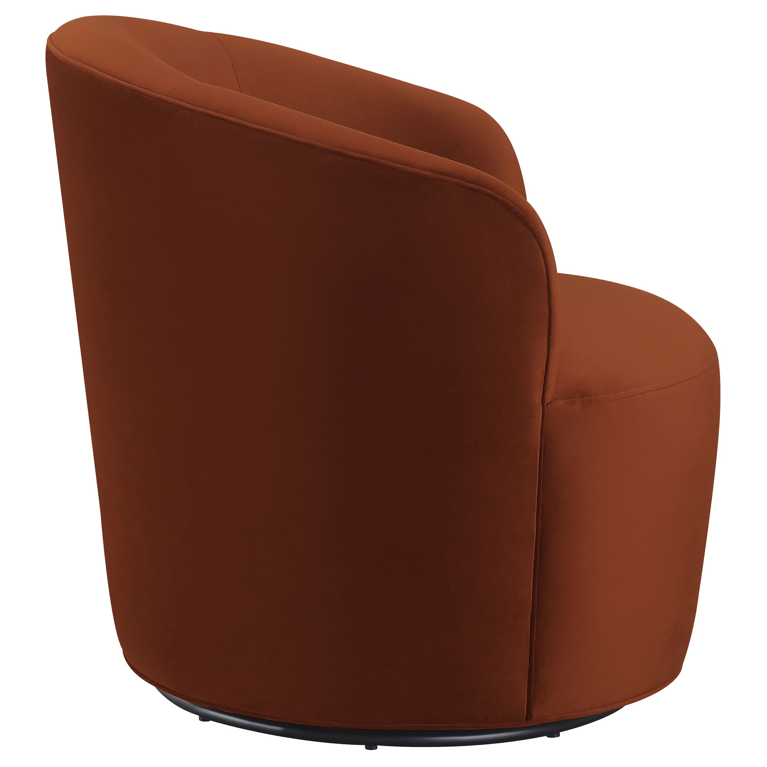 Joyce Barrel Back Swivel Chair Burnt Orange