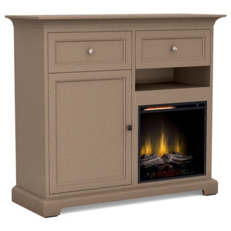 46"Wide/41"Extra Tall Fireplace TV Console