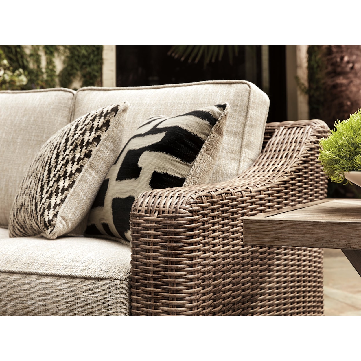 Ashley Furniture Signature Design Beachcroft Outdoor Living Room Group