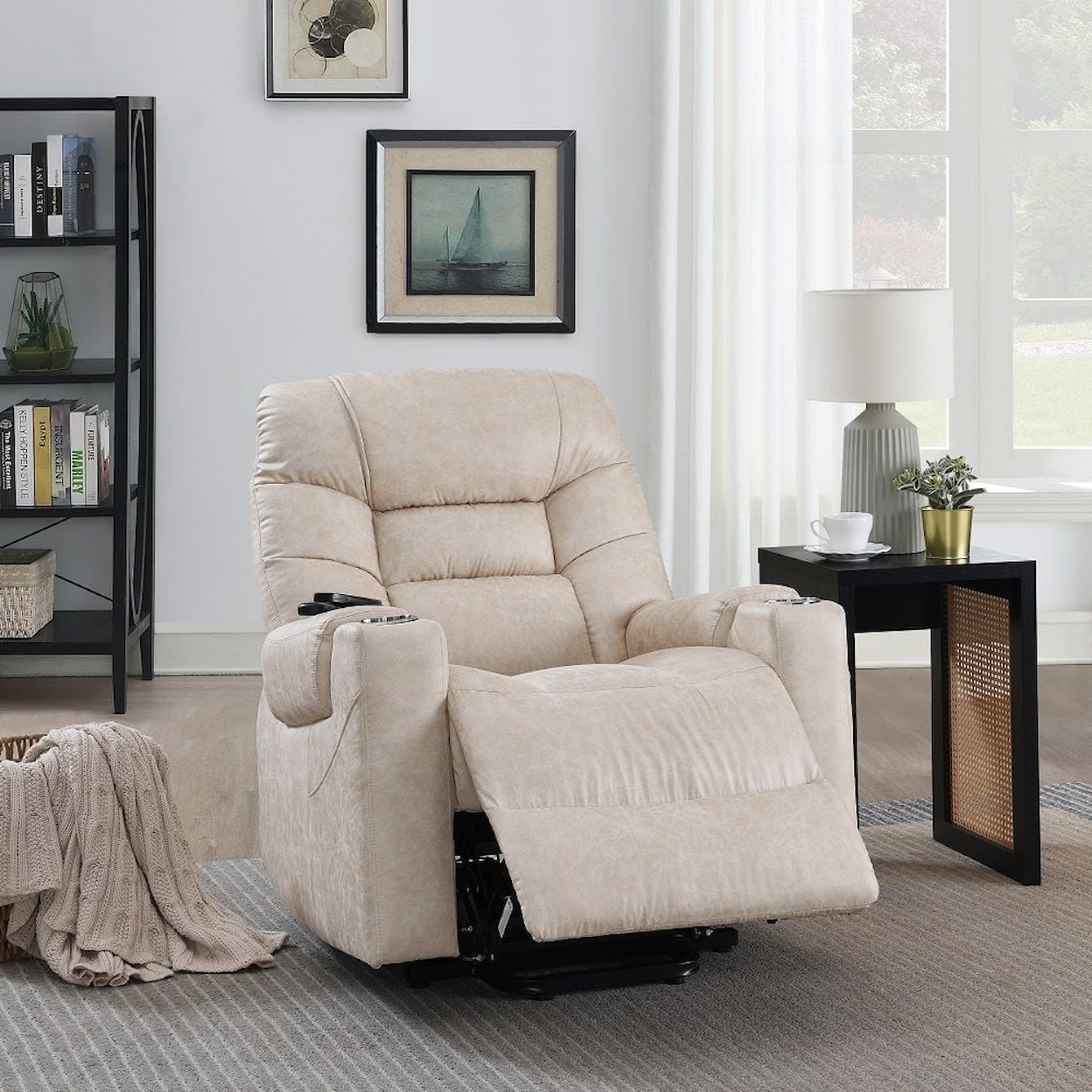 Acme Furniture Nairi Power Recliner W/Lift & Heating & Massage