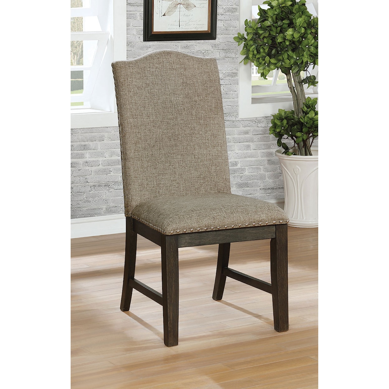 Furniture of America Faulk Side Chair (2/CTN)