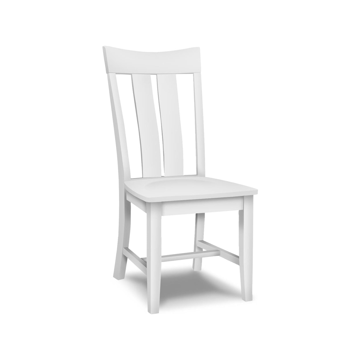 Carolina Dinette Hampton Ava Chair (BUILT) in Pure White