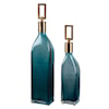 Uttermost Accessories - Vases and Urns Annabella Teal Glass Bottles, S/2