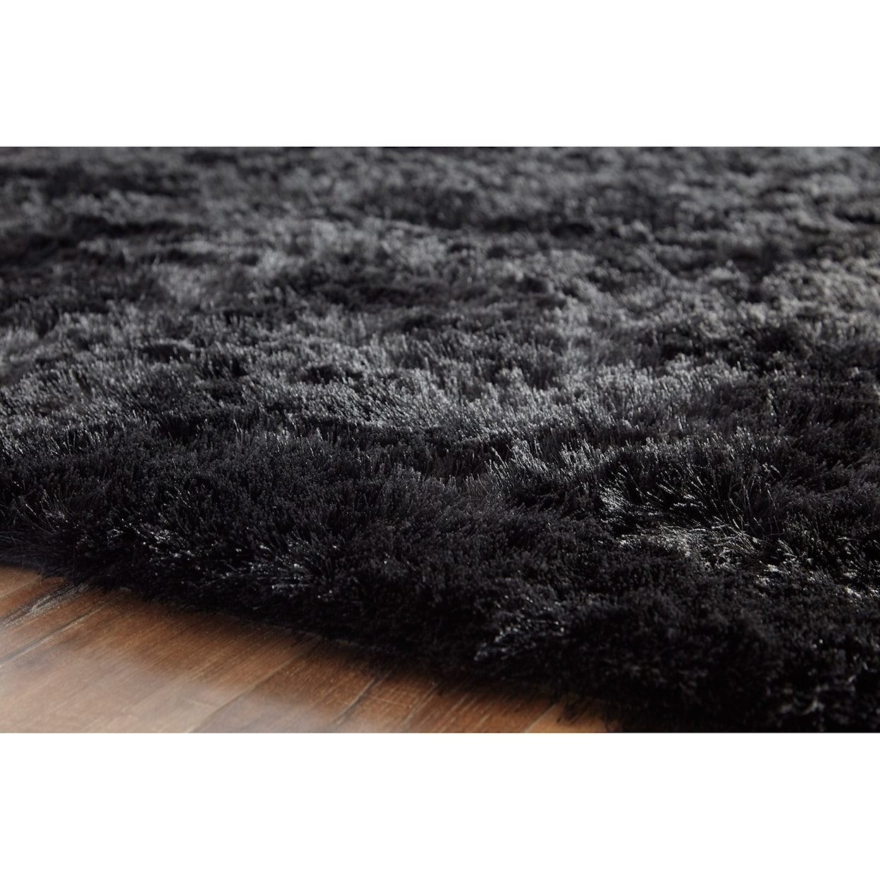 Signature Design by Ashley Contemporary Area Rugs Mattford Black Large Rug