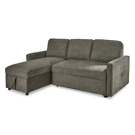 2-Piece Sectional with Pop Up Bed
