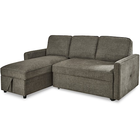 2-Piece Sectional with Pop Up Bed