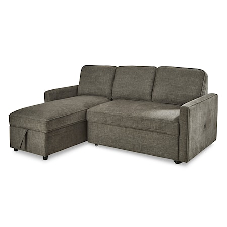 2-Piece Sectional with Pop Up Bed