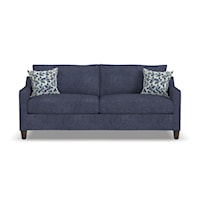 Transitional Sofa with Sloped Track Arms